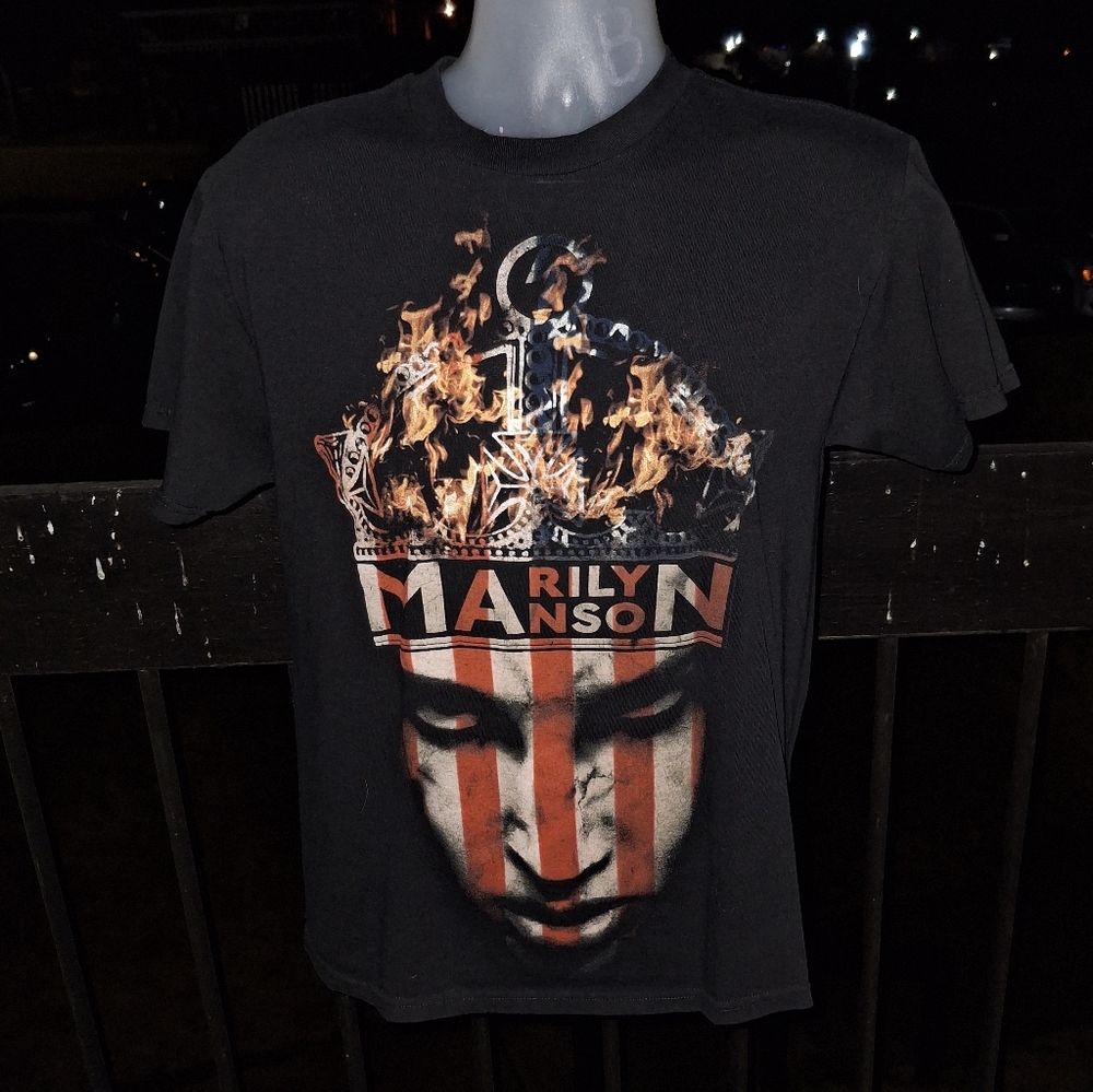MARILYN MANSON Rock Band T Shirt Size Med